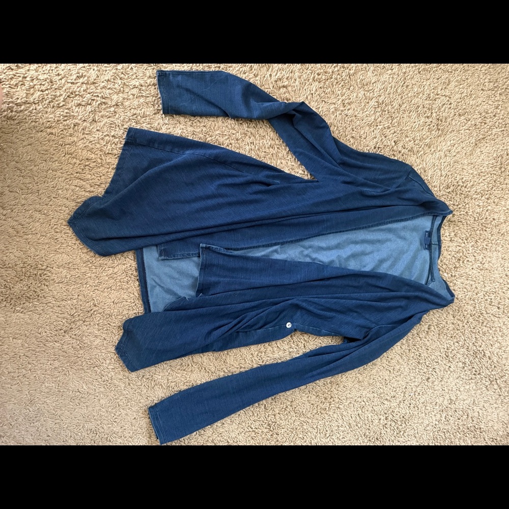 Indigo cardigan top